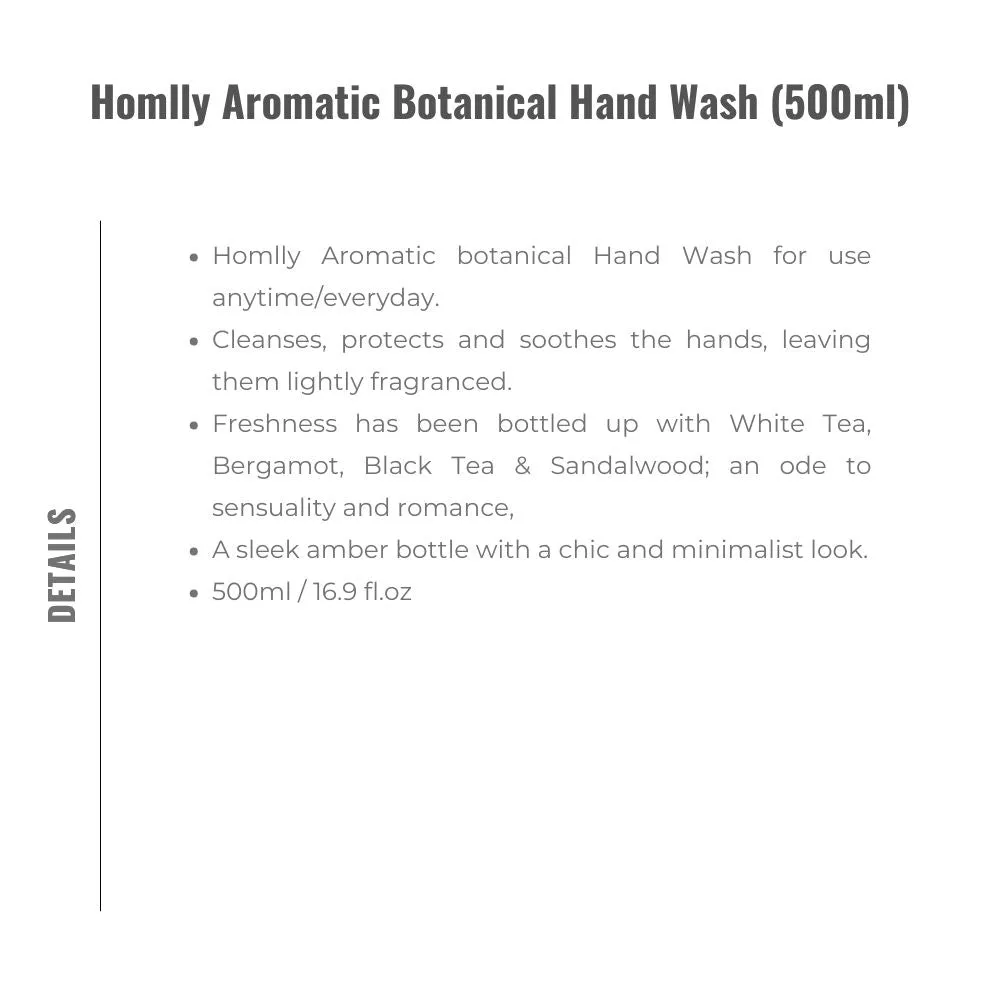 Homlly Aromatic Botanical Hand Wash (500ml)