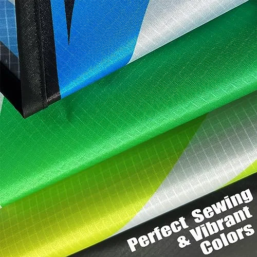 HONBO Large Delta Kite for Kids & Adults,Extremely Easy to Fly Kite for Beach Trip,String Line Included,with Colorful Tail,Perfect for Beginners (Blue)