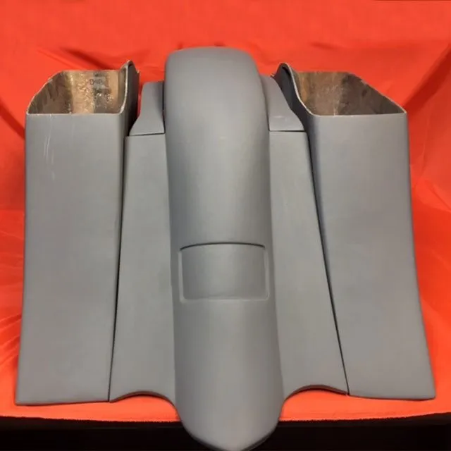 Honda VTX 1800 / 1300 6" Extended Stretched BOLT ON Out &amp; Down Bags   Rear Fender   Rails No Cut Outs