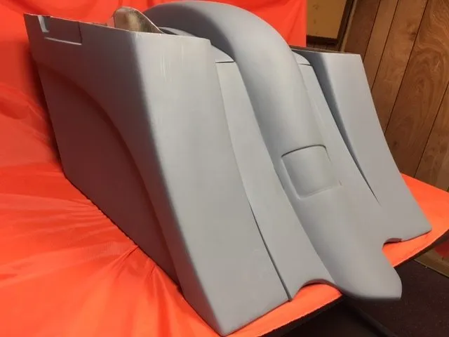 Honda VTX 1800 / 1300 6" Extended Stretched BOLT ON Out &amp; Down Bags   Rear Fender   Rails No Cut Outs