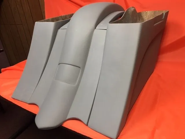 Honda VTX 1800 / 1300 6" Extended Stretched BOLT ON Out &amp; Down Bags   Rear Fender   Rails No Cut Outs