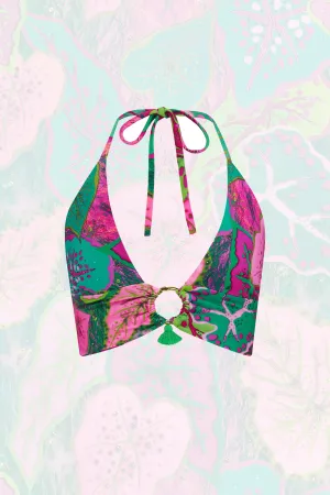 Hooped Bra Top in Cala Elysium