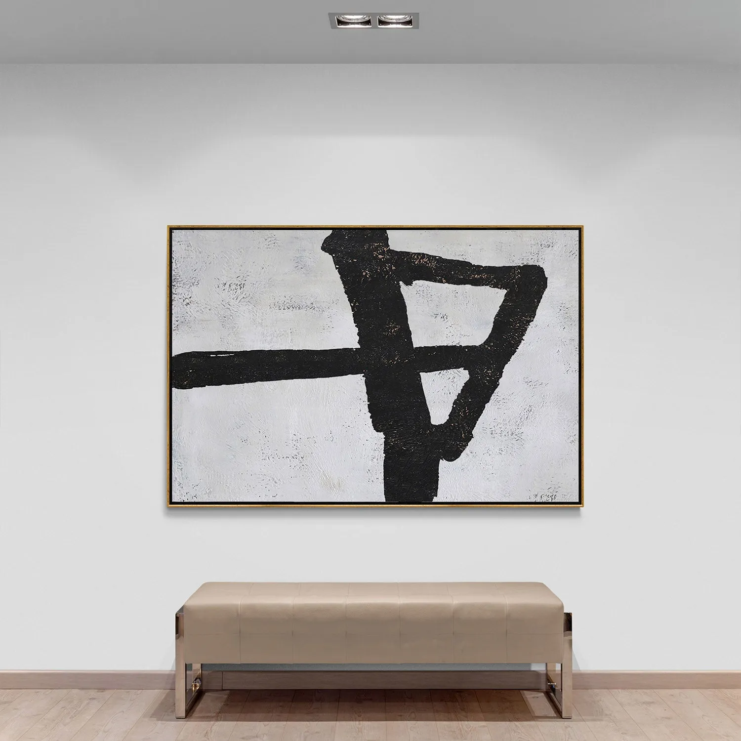 Horizontal abstract painting H18H