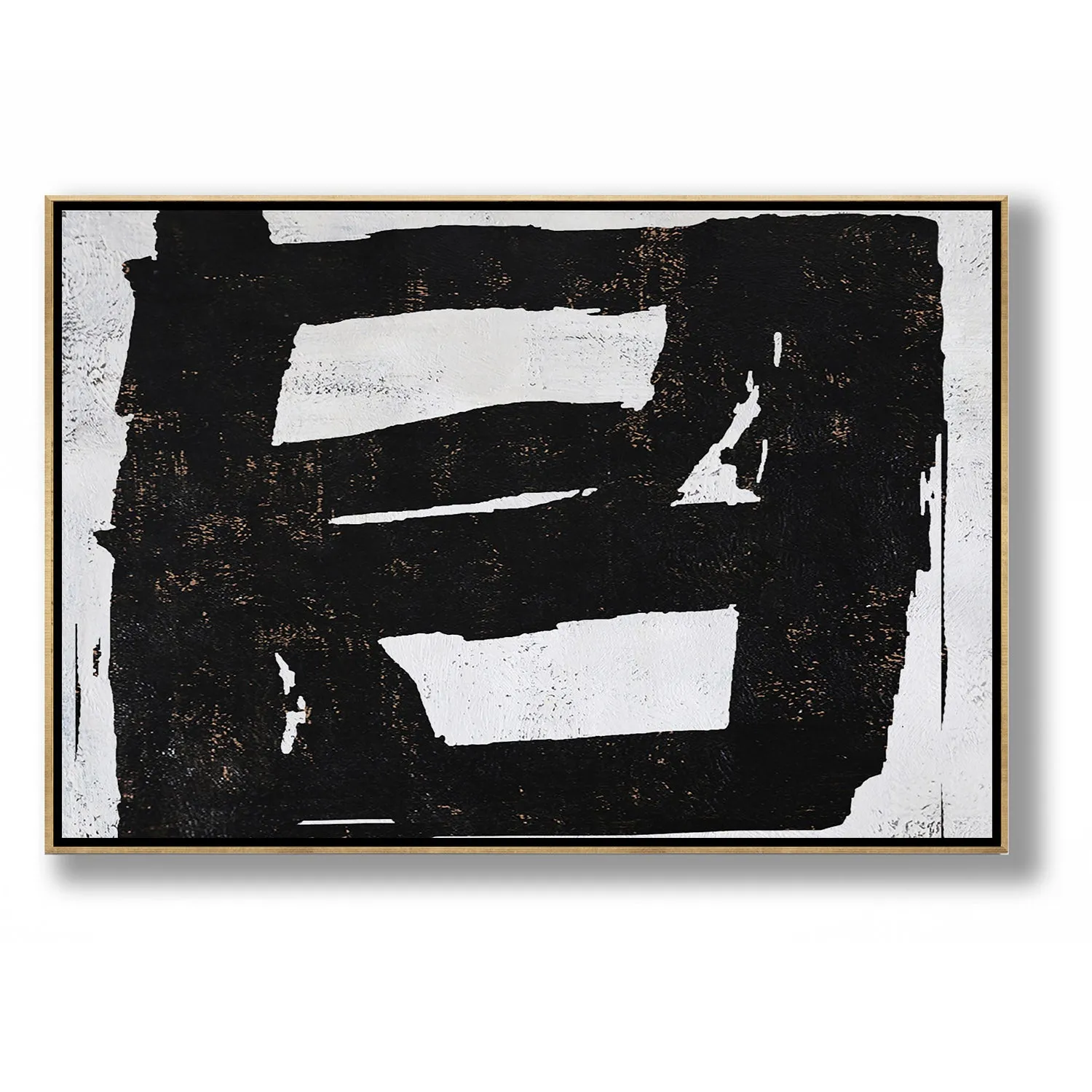 Horizontal abstract painting H24H