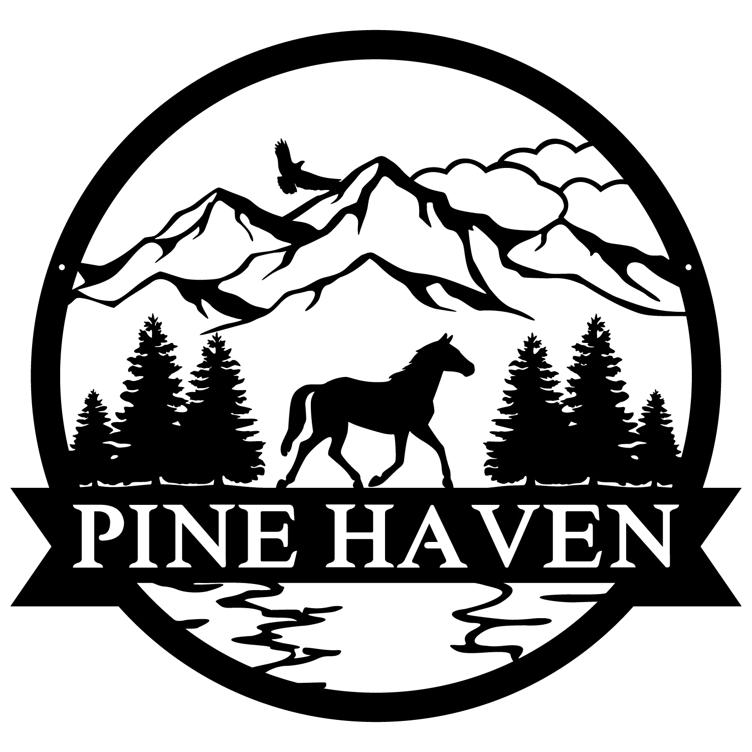 HORSE OUTDOOR MONOGRAM