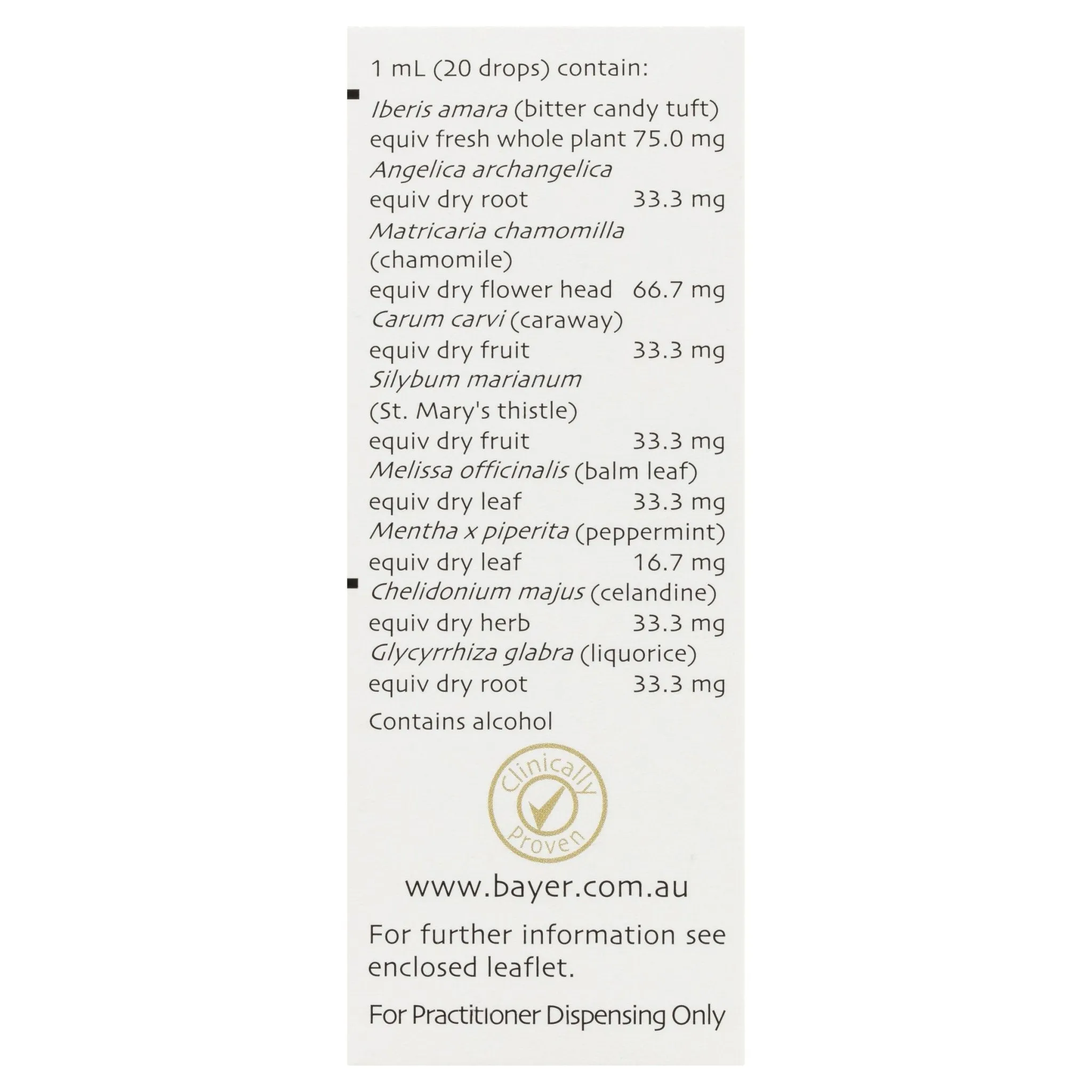 Iberogast Functional Digestive Symptom Relief Herbal Liquid 50mL