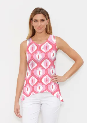 Ikat Buds Red/Pink (8096) ~ High-low Tank