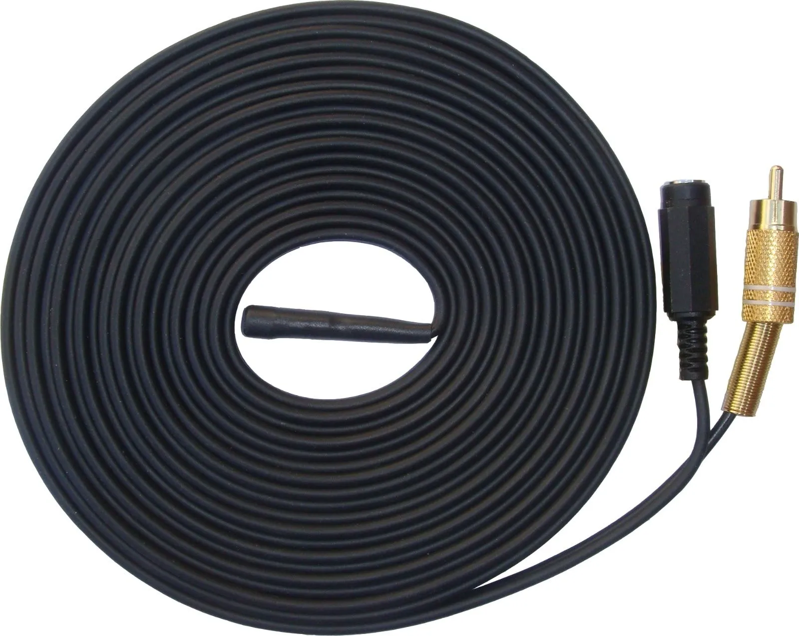 Indoor CCTV microphone Long Cable RCA Female Phono Audio Output 2.1mm DC socket