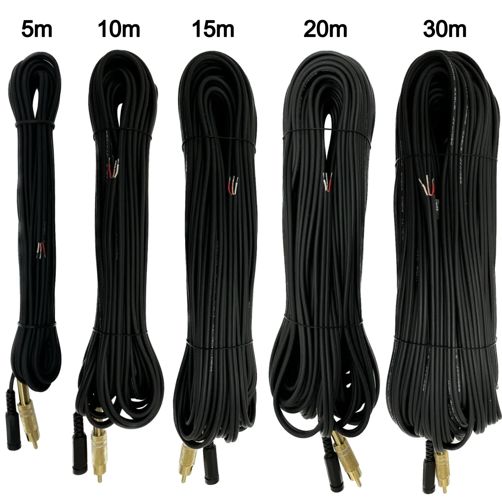 Indoor CCTV microphone Long Cable RCA Female Phono Audio Output 2.1mm DC socket