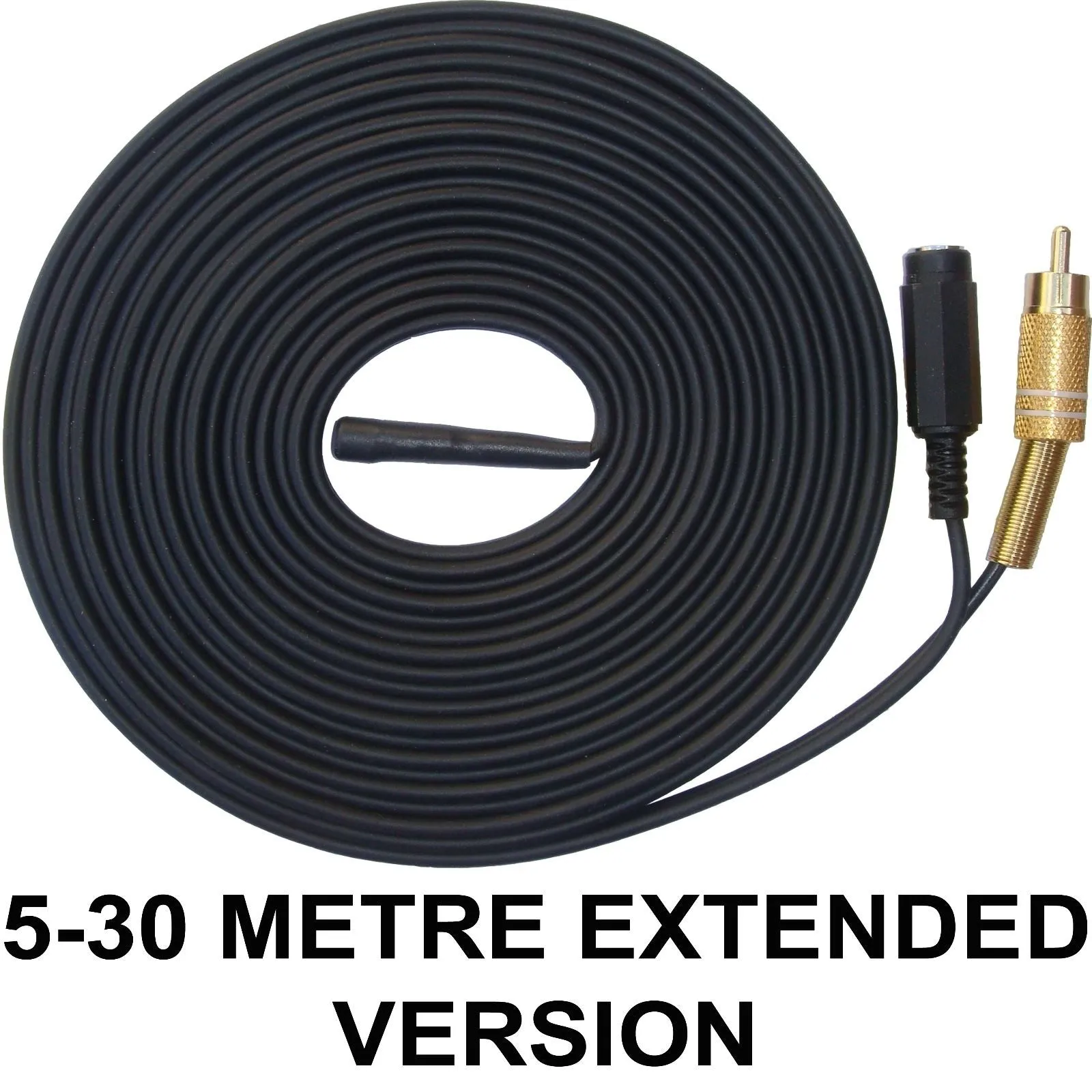 Indoor CCTV microphone Long Cable RCA Female Phono Audio Output 2.1mm DC socket