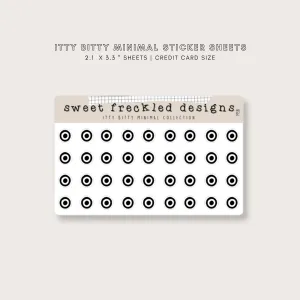 ITTY BITTY Target Stickers