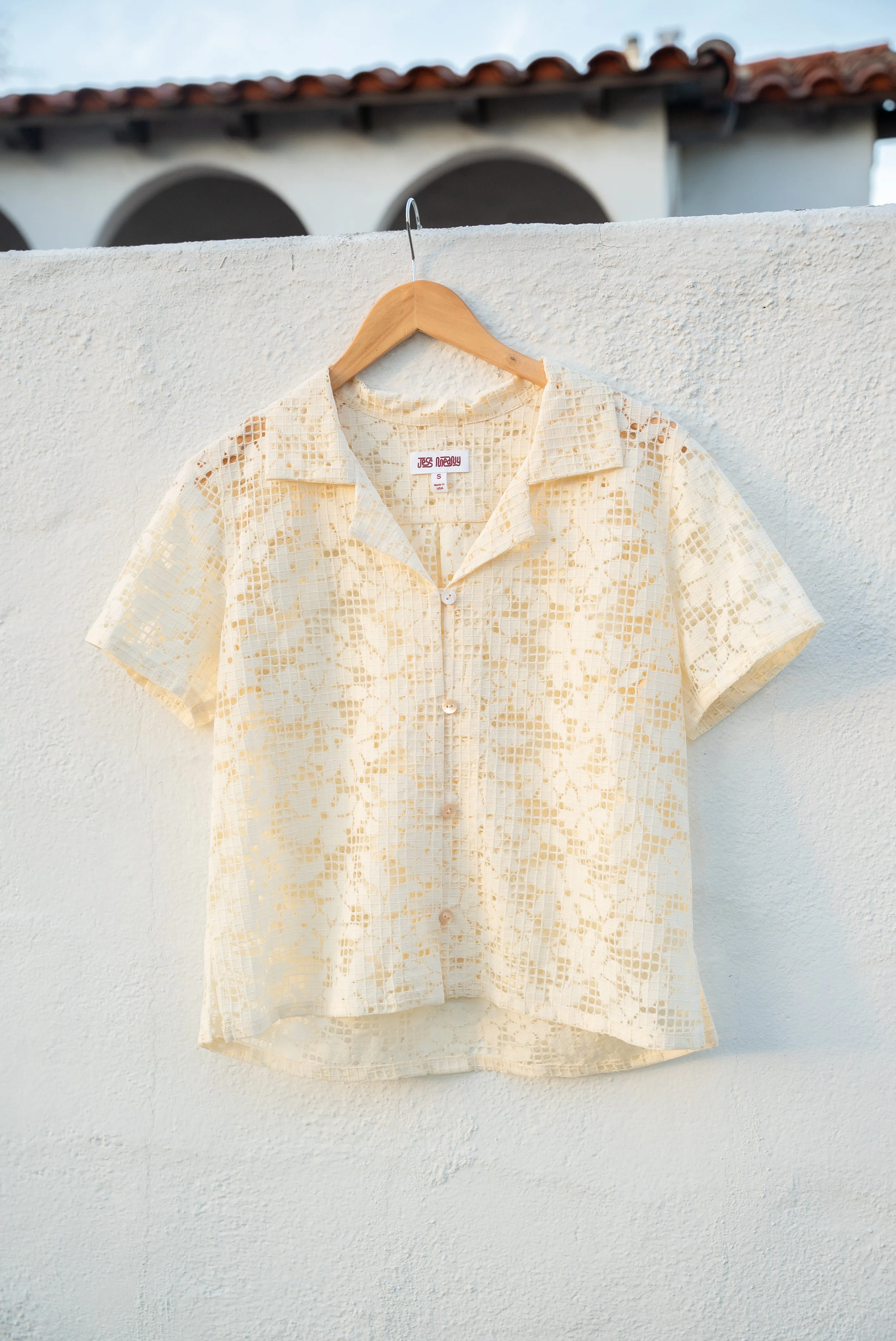 Ivory Lace Laguna Lounge Shirt