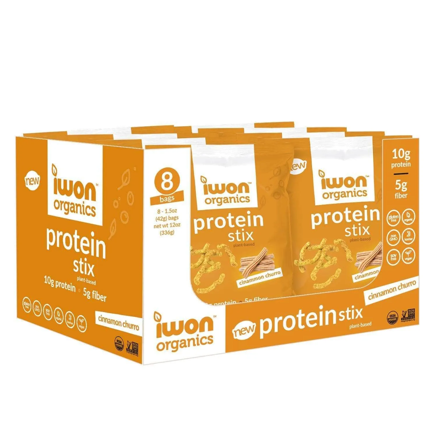Iwon Organics - Protein Stix 42g (Box Of 8)