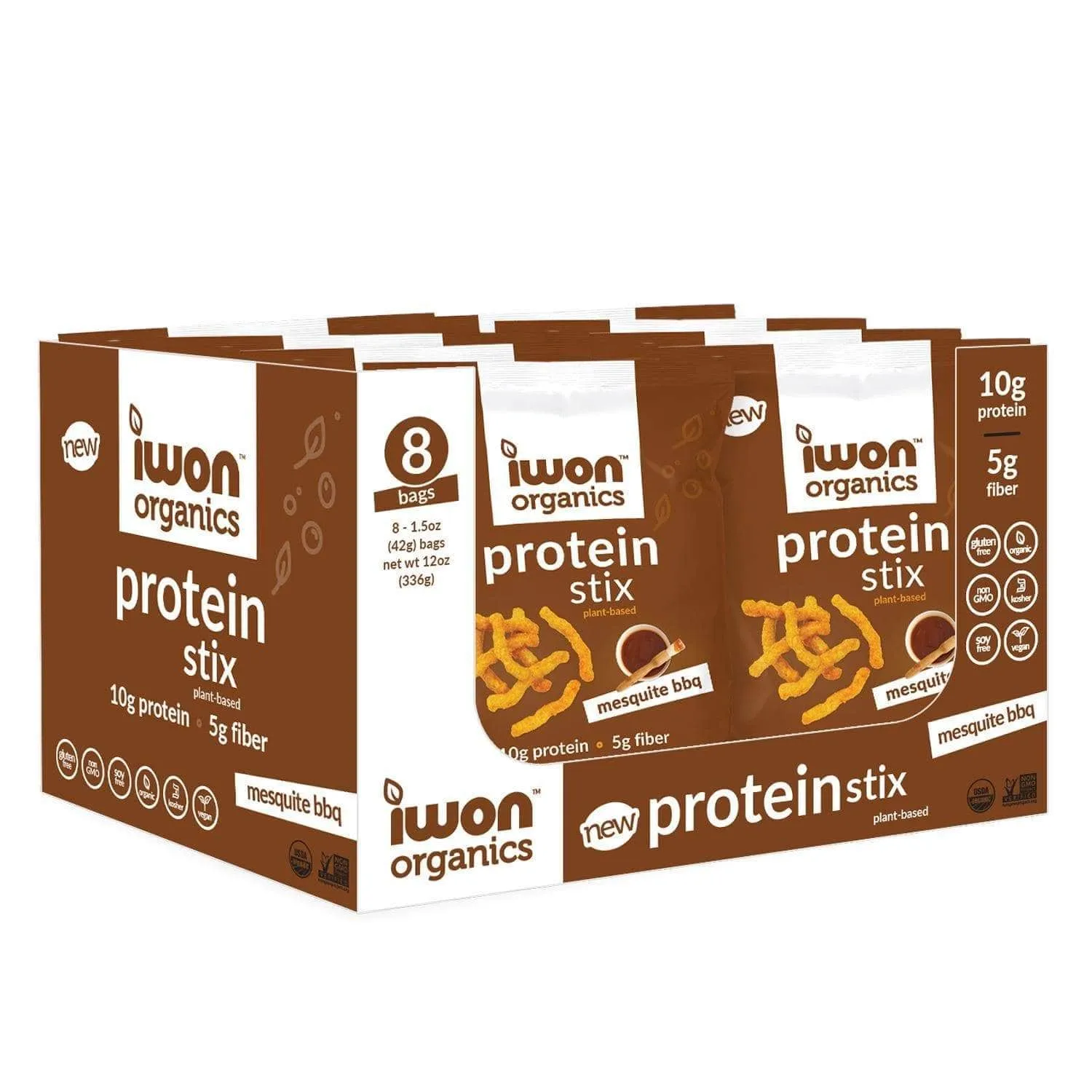 Iwon Organics - Protein Stix 42g (Box Of 8)