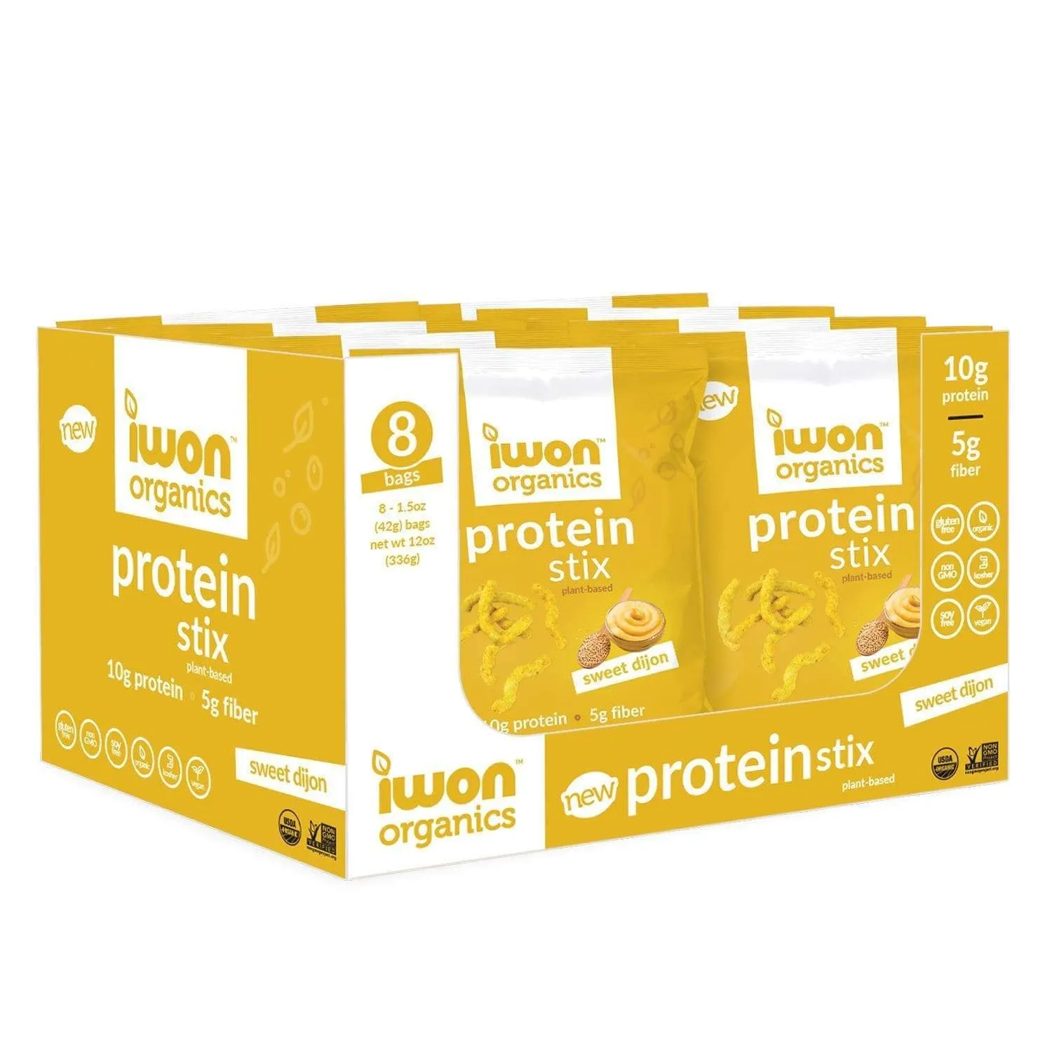 Iwon Organics - Protein Stix 42g (Box Of 8)