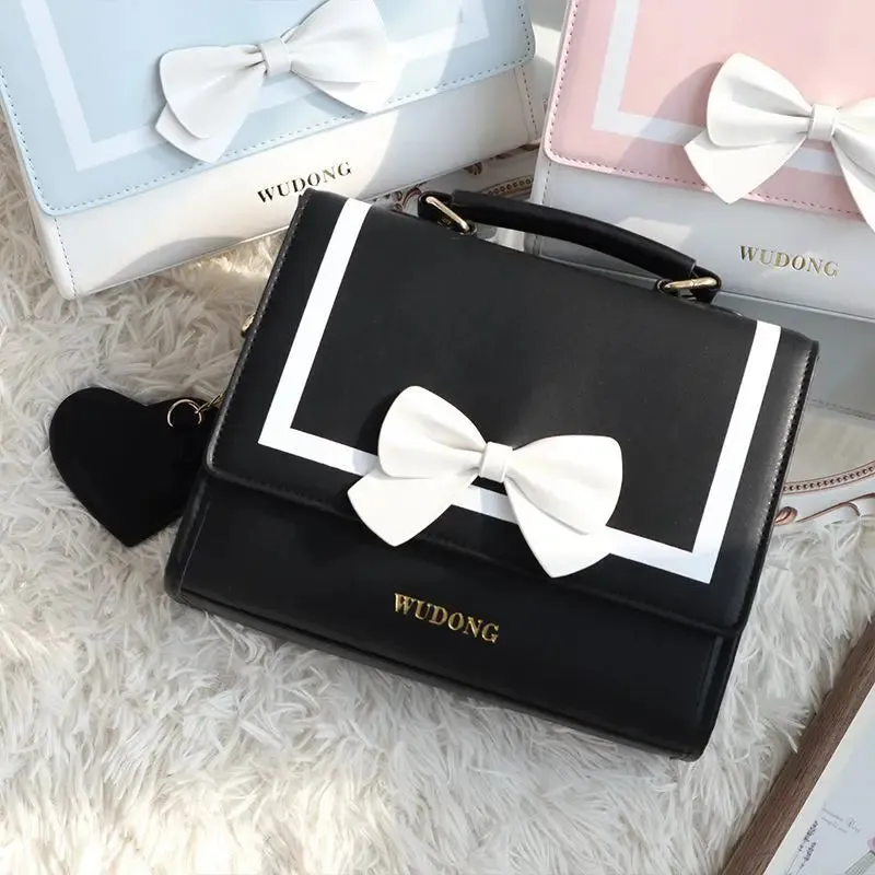 JIAERDI Harajuku JK Women's Ita Bag Handbag Trend Japanese Style Kawaii Bow Lolita Crossbody Shoulder Bags Aesthetic Bolso Mujer