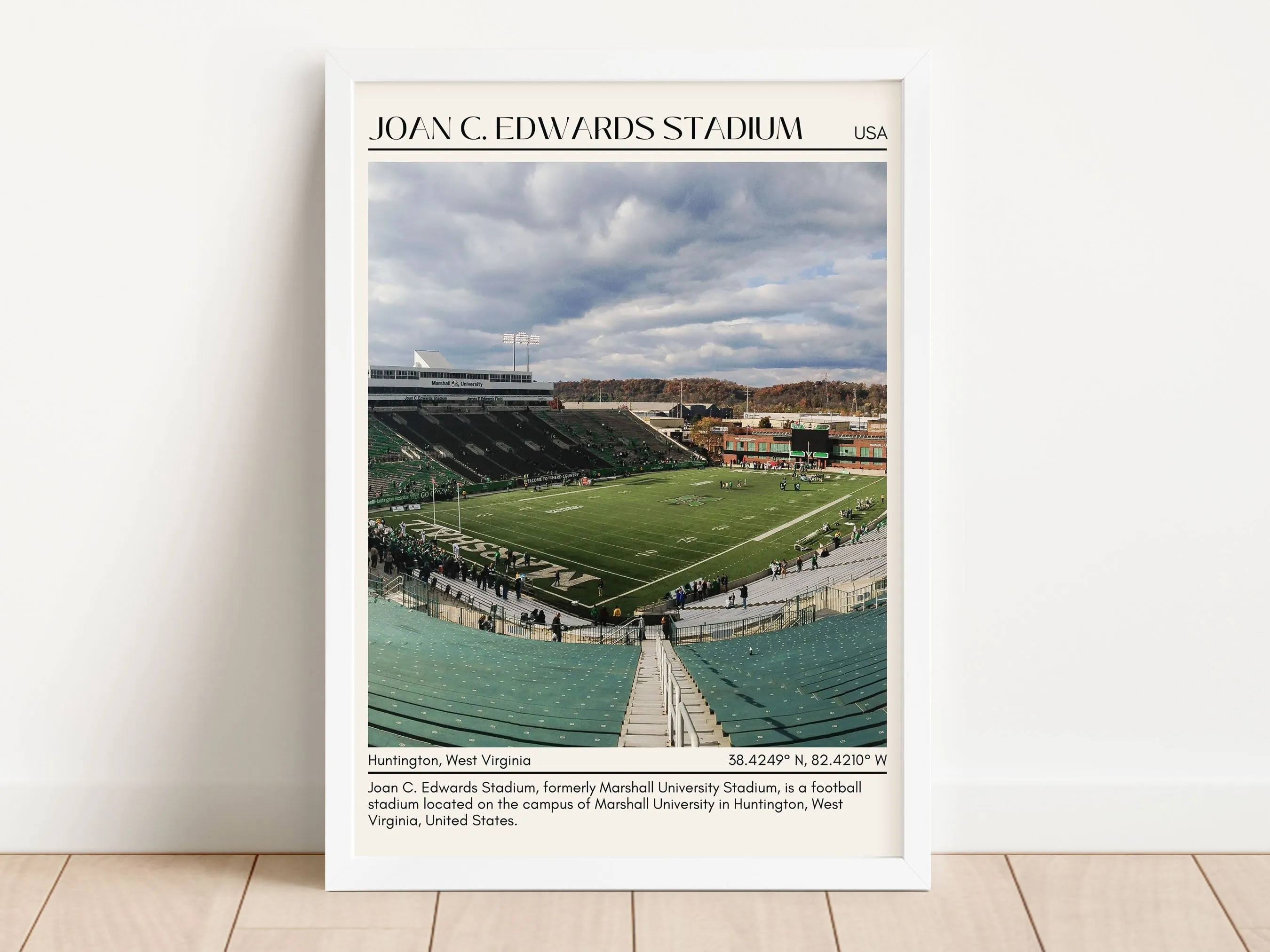 Joan C. Edwards Stadium Minimal Wall Art