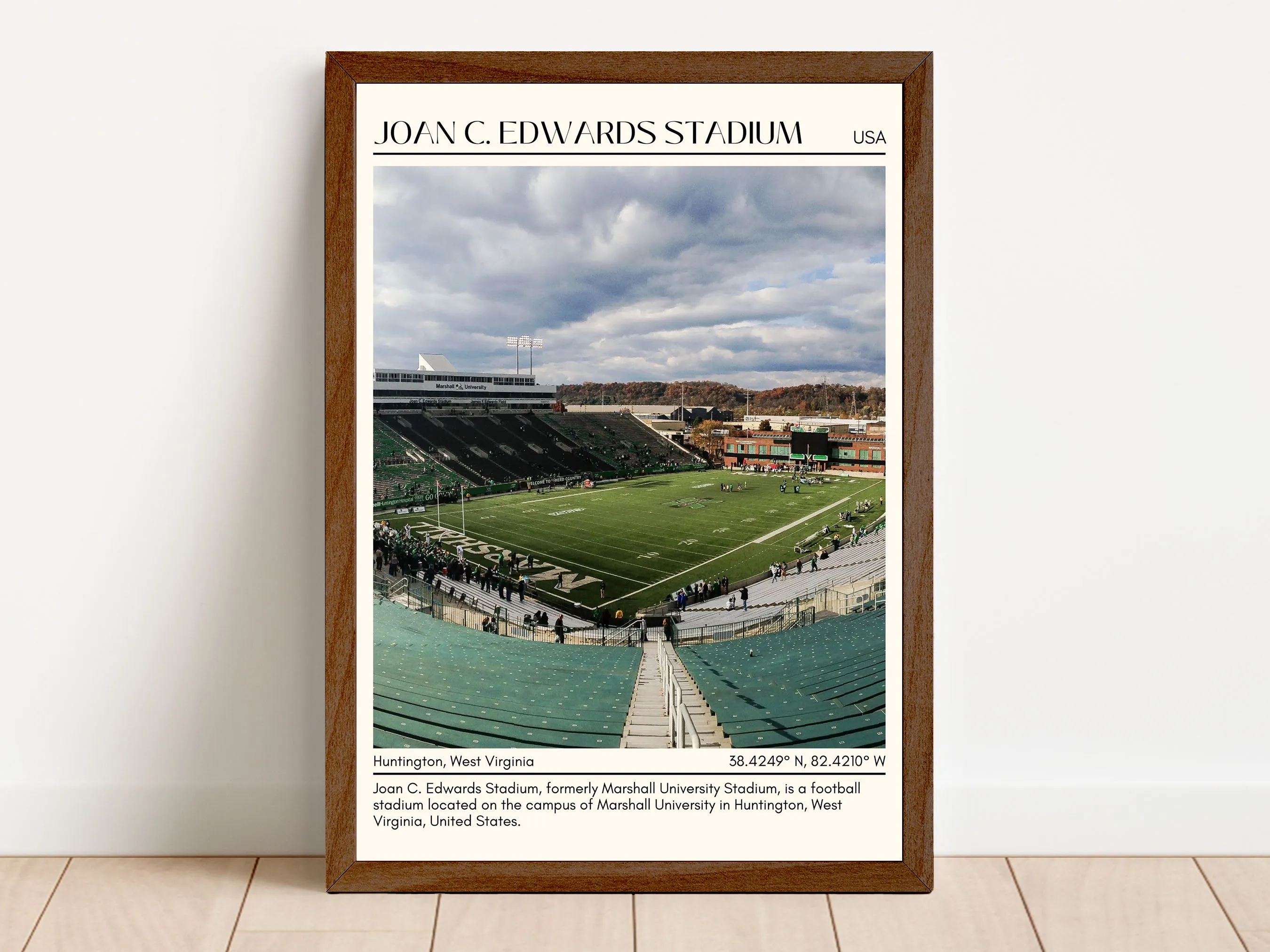 Joan C. Edwards Stadium Minimal Wall Art