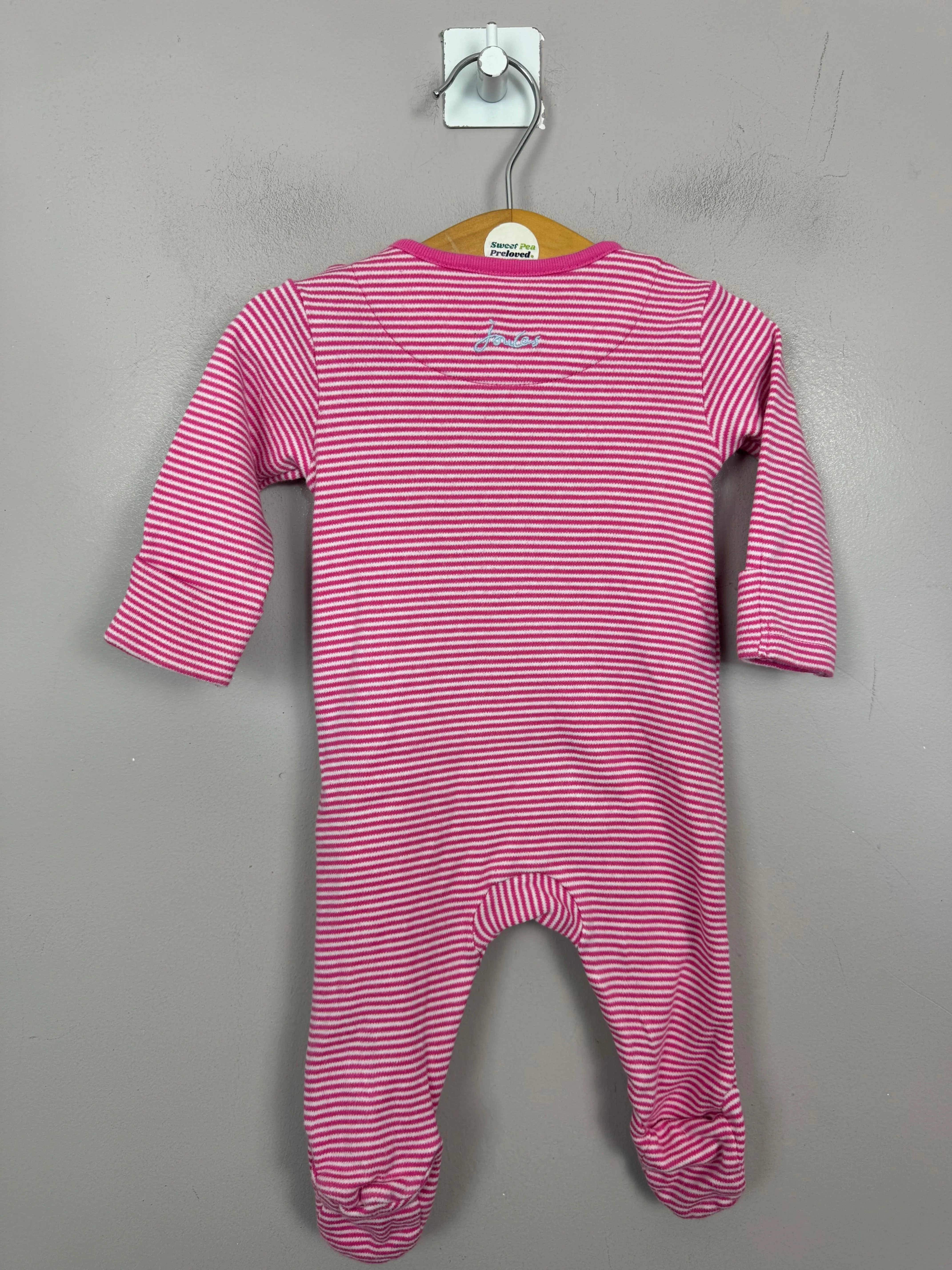 Joules Pony Zip Sleepsuit - Newborn