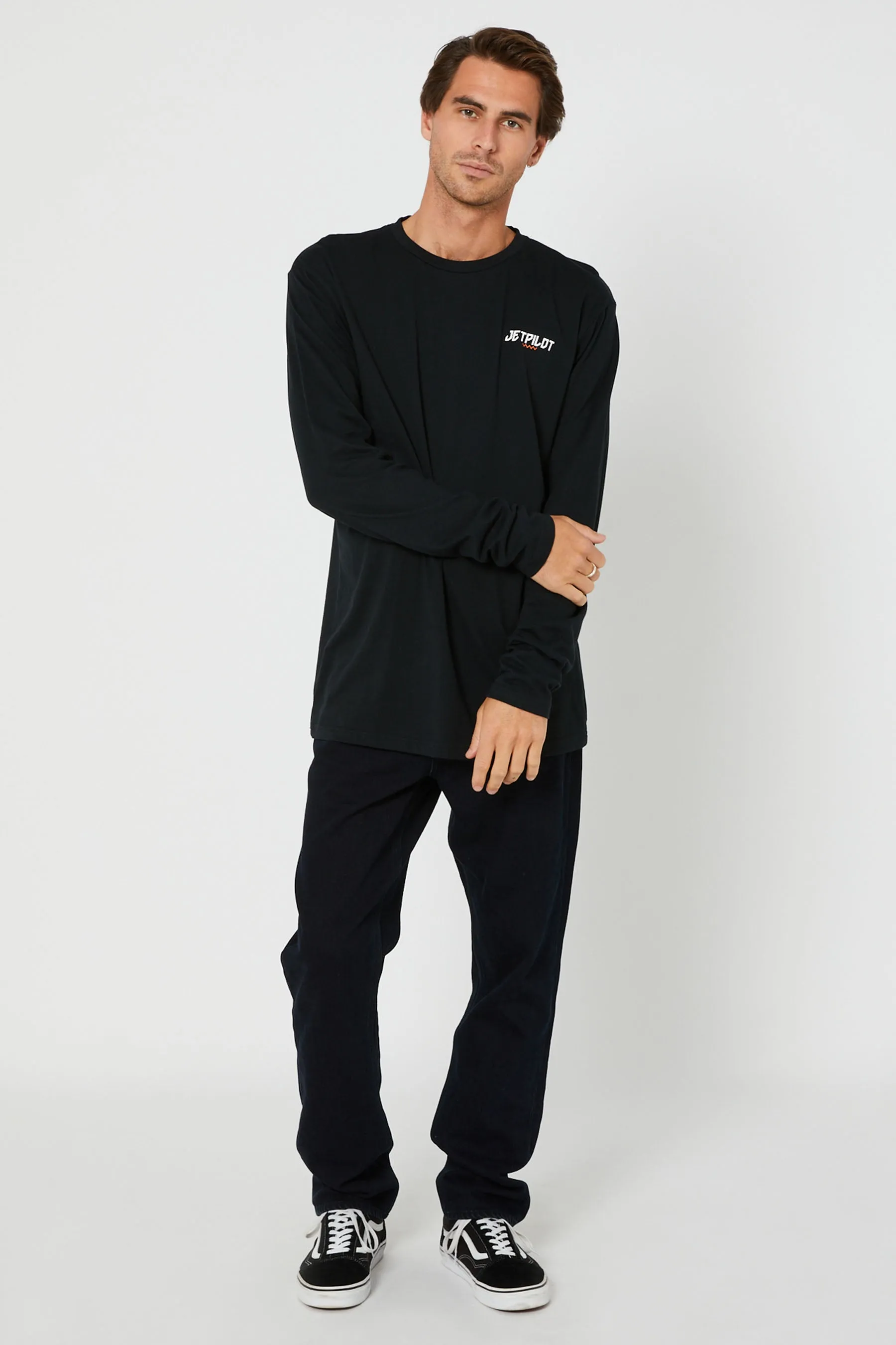 JP Friday Mens L/S Tee - Black