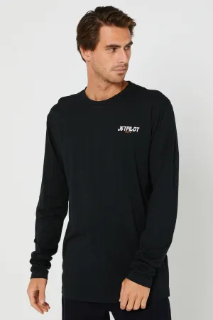 JP Friday Mens L/S Tee - Black