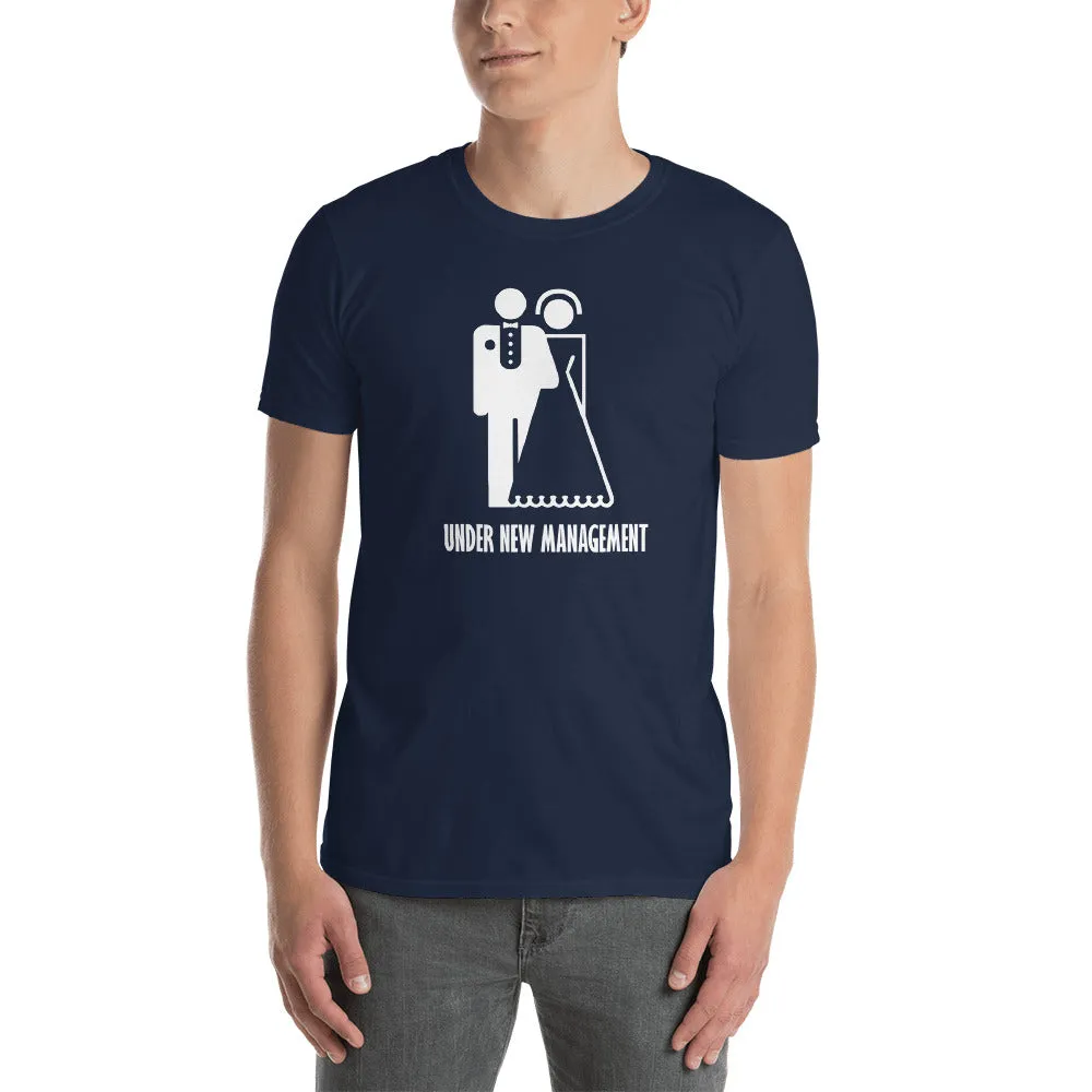 Just Married T Shirt Newly Married T Shirt Navy Under New Management T Shirt For Men