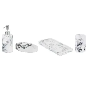 Kassatex Arabesco Lotionpump Soap Dish Canister Tray White Black One Size