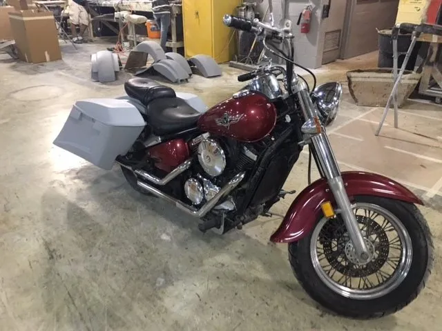 Kawasaki Vulcan &amp; Classic 800 Series 6" Extended Stretched Saddlebags Trendsetter