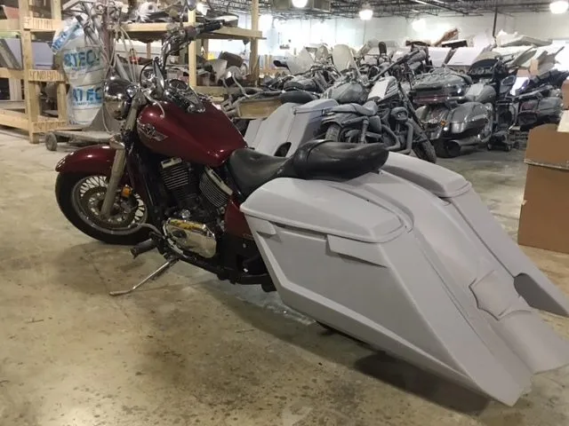 Kawasaki Vulcan &amp; Classic 800 Series 6" Extended Stretched Saddlebags Trendsetter