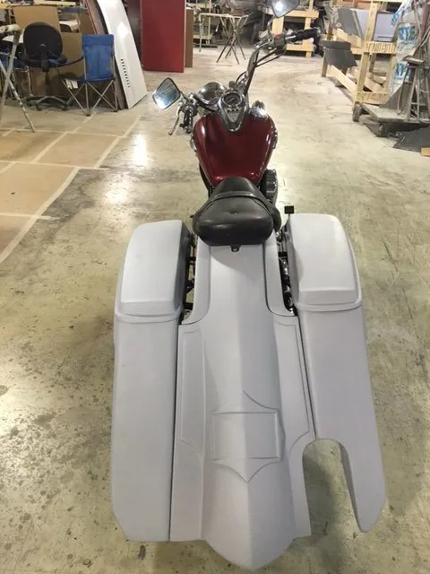 Kawasaki Vulcan &amp; Classic 800 Series 6" Extended Stretched Saddlebags Trendsetter