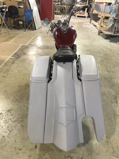 Kawasaki Vulcan &amp; Classic 800 Series 6" Extended Stretched Saddlebags Trendsetter