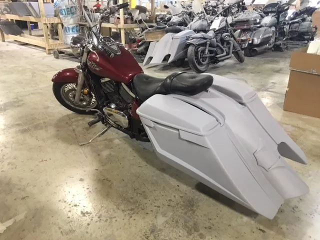 Kawasaki Vulcan &amp; Classic 800 Series 6" Extended Stretched Saddlebags Trendsetter