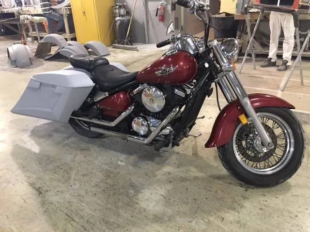 Kawasaki Vulcan &amp; Classic 800 Series 6" Extended Stretched Saddlebags Trendsetter