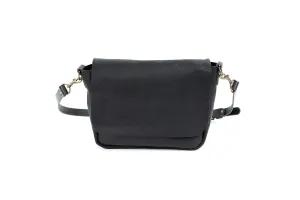 KINDLE LEATHER SATCHEL - BLACK BISON