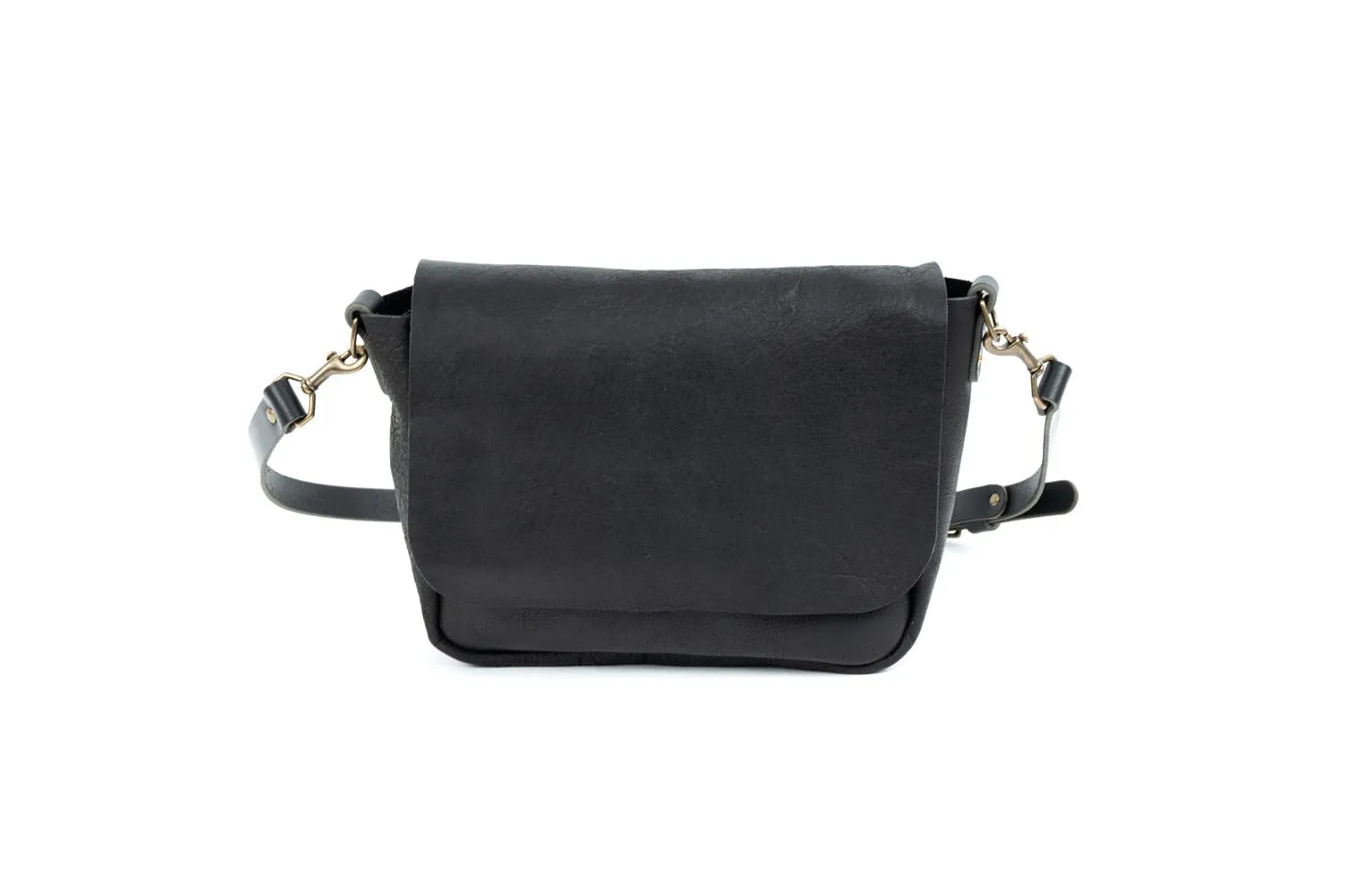 KINDLE LEATHER SATCHEL - BLACK BISON