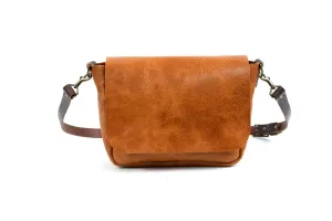 KINDLE LEATHER SATCHEL - PEANUT BISON