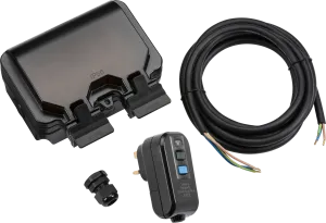 Knightsbridge OPRCDKIT Weatherproof IP66 2G RCD Outdoor Socket Kit