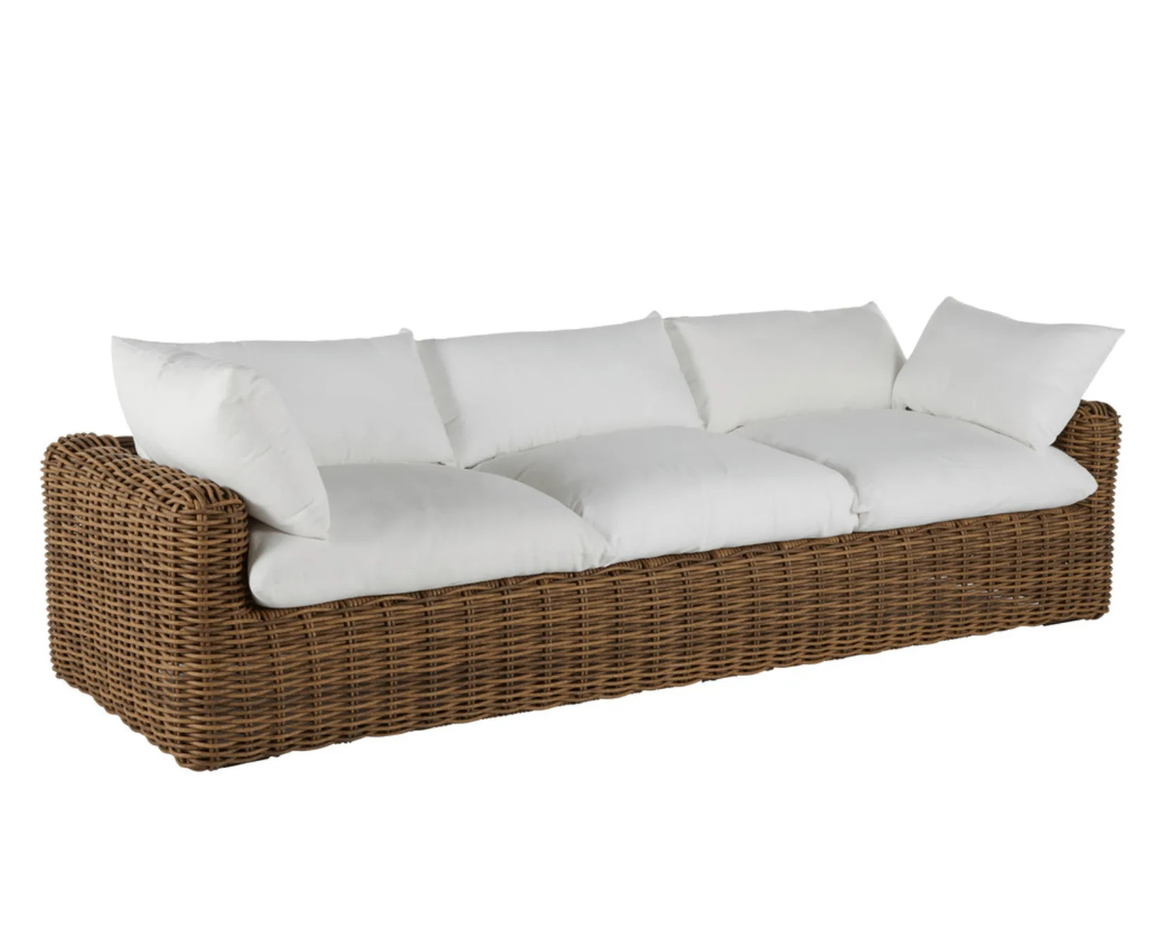 Kona Outdoor Wicker Sofa - Slate Gray