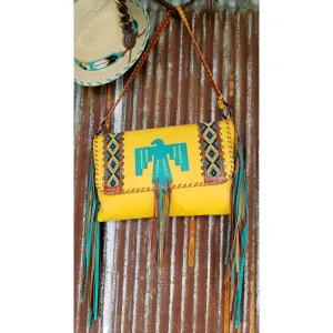 KurtMen X-Large Thunderbird Hand Clutch With Shoulder Strap