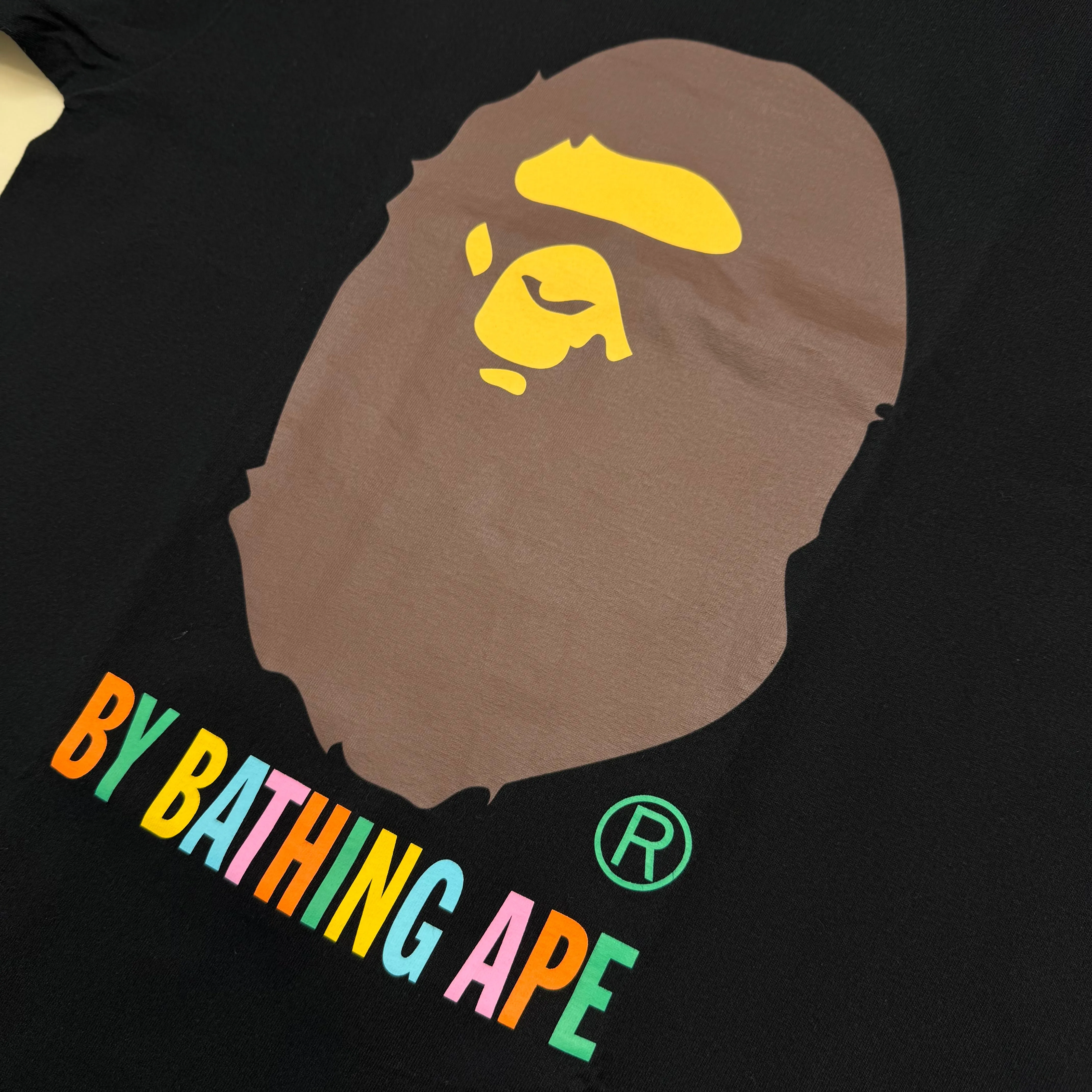 [L] DS Bape Colors Ape Head Logo Tee