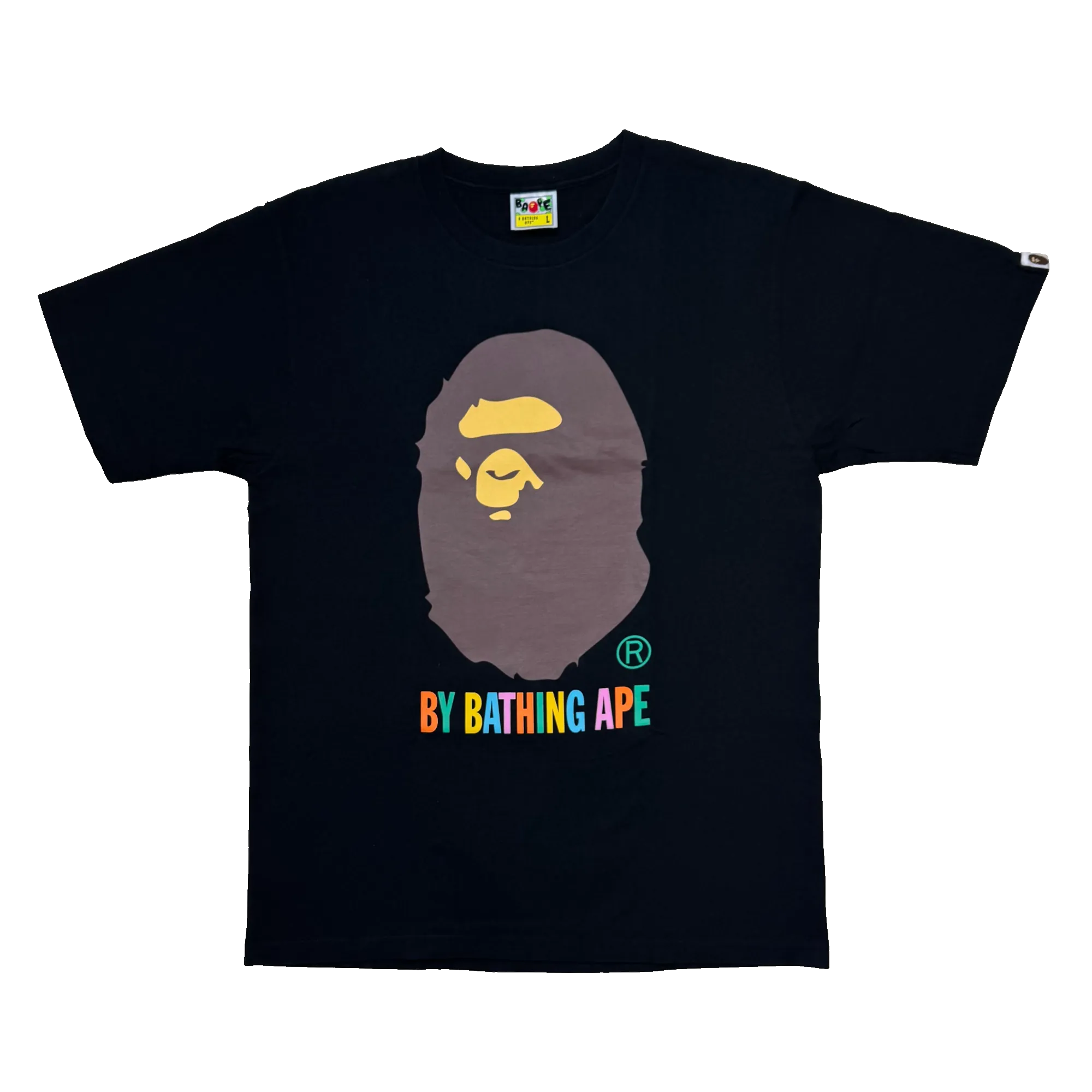 [L] DS Bape Colors Ape Head Logo Tee