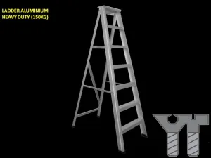 LADDER ALUMINIUM HEAVY DUTY 4 STEPS (150KG)