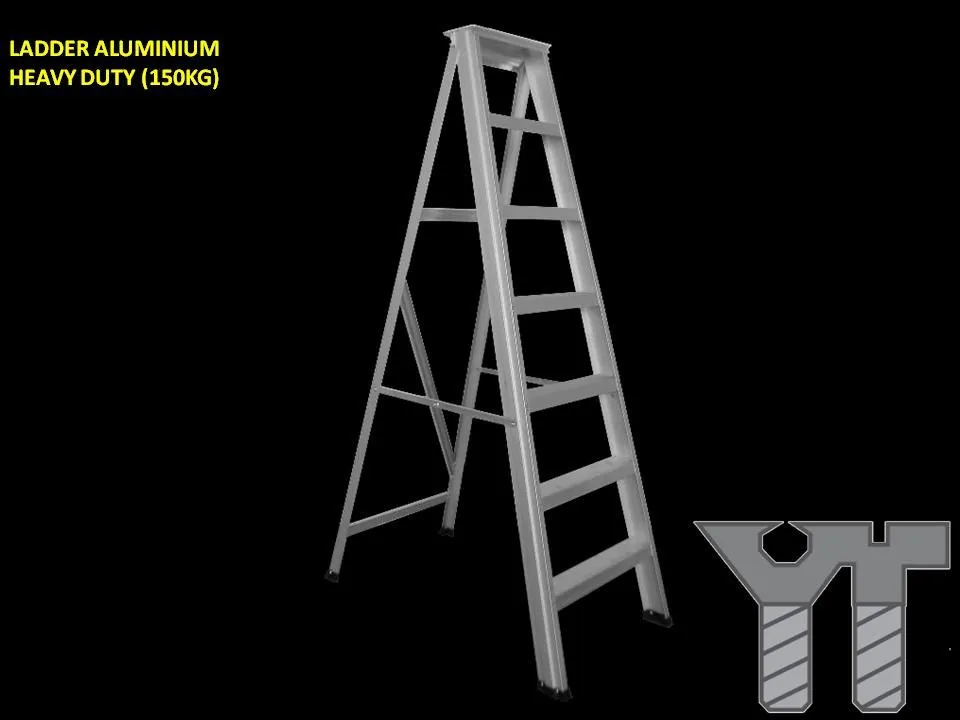 LADDER ALUMINIUM HEAVY DUTY 4 STEPS (150KG)