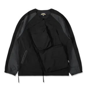 LAKH Men Slanted Pockets Functional Jacket Black SPFJ-BLCK