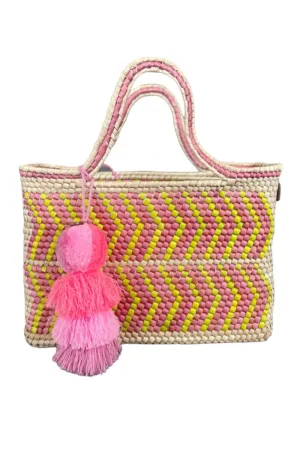 Large Lemonade Palm Yatzil Citron Tote