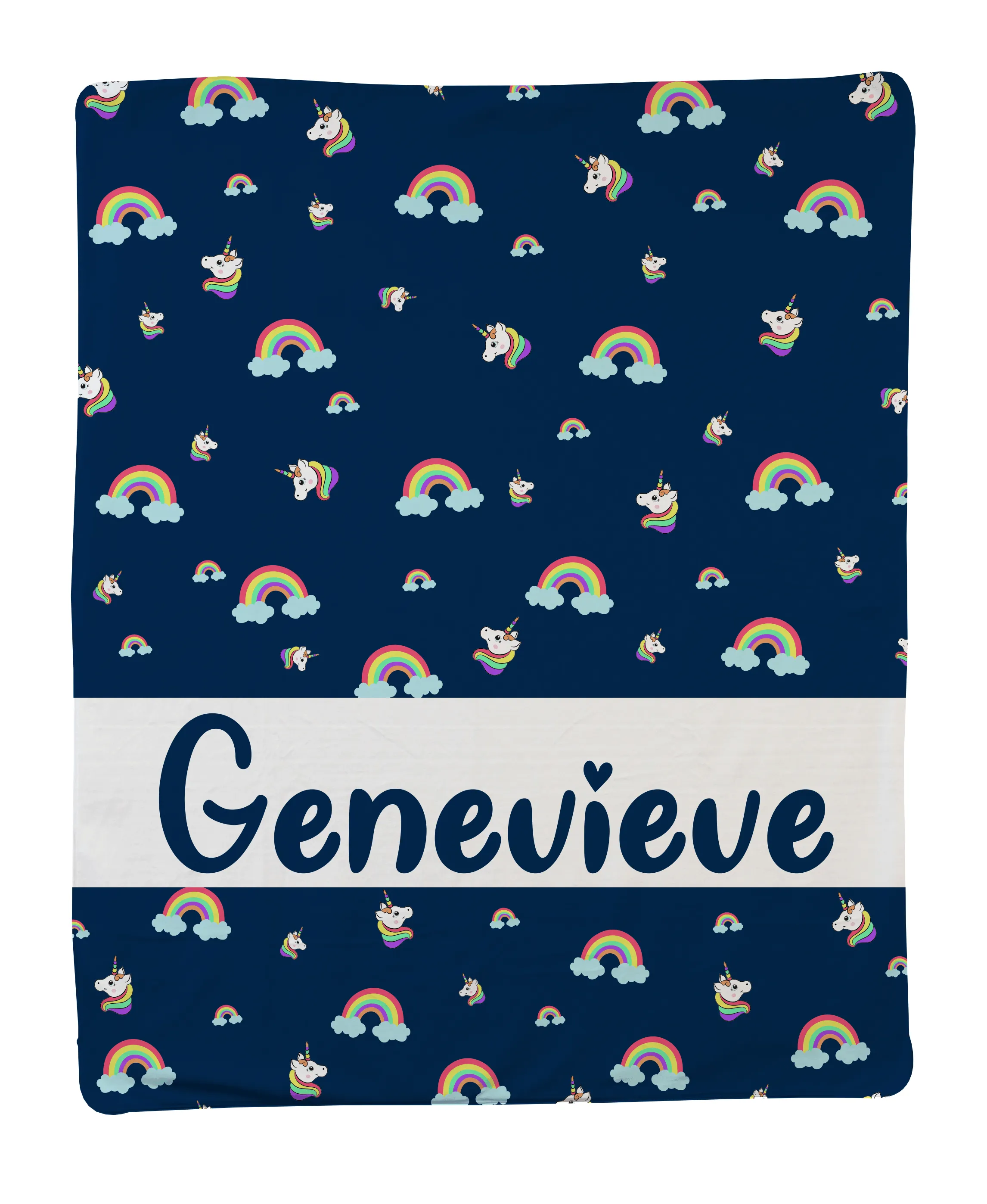 Large Navy Unicorn