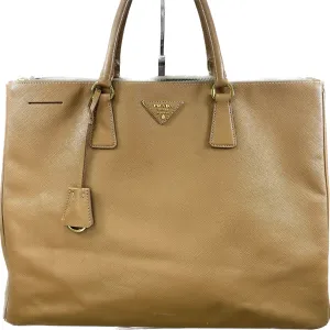 Large Prada Galleria Saffiano Leather Caramel