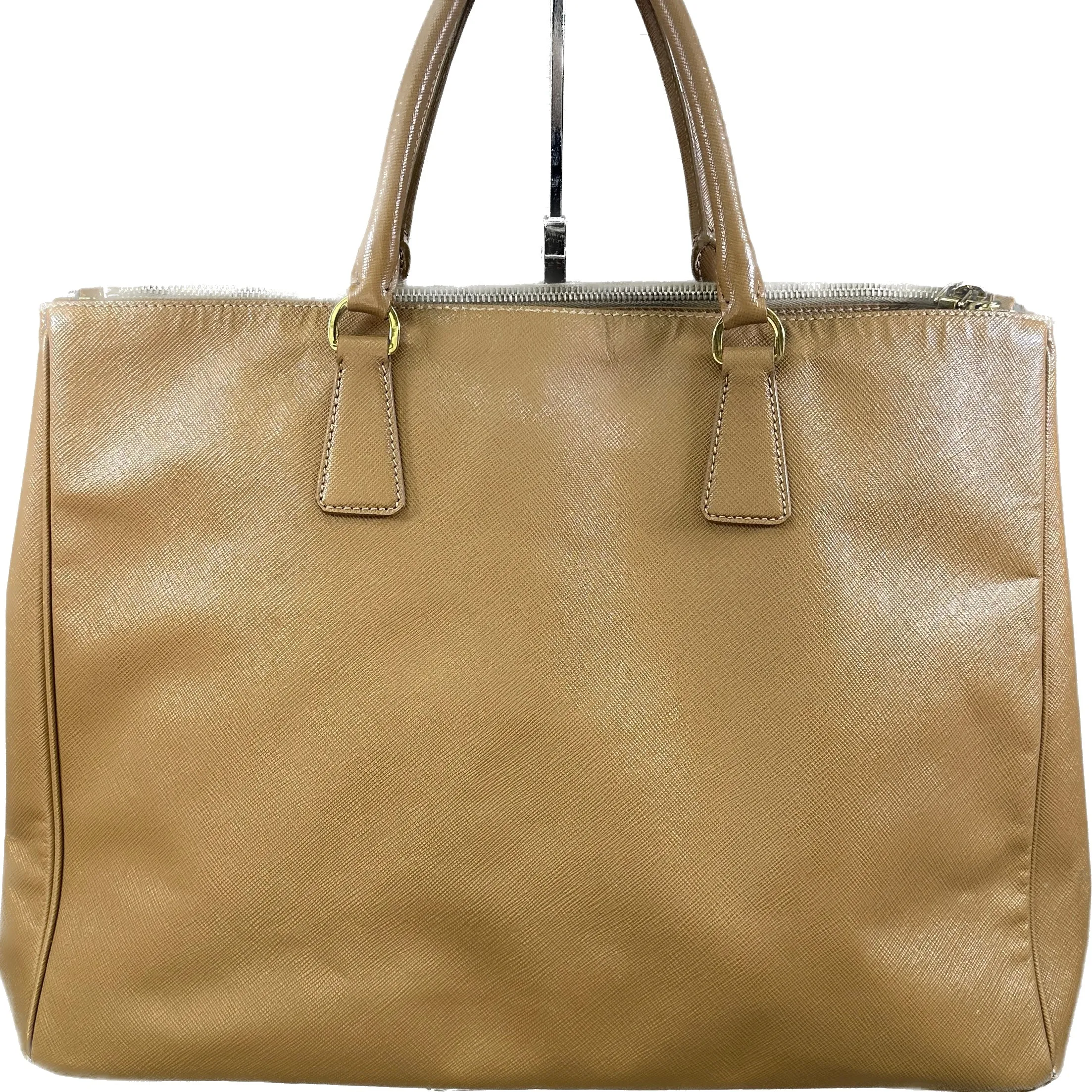 Large Prada Galleria Saffiano Leather Caramel