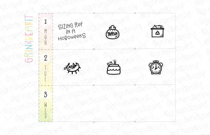 Lashes Doodles! - Tiny Tuesday Stickers (TT013)