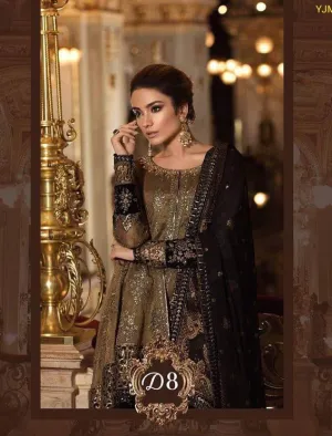 Latest Party Wear in Bronze Color By Maria.B Model# C 1723